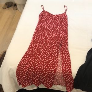 Reformation midi dress with flower detail